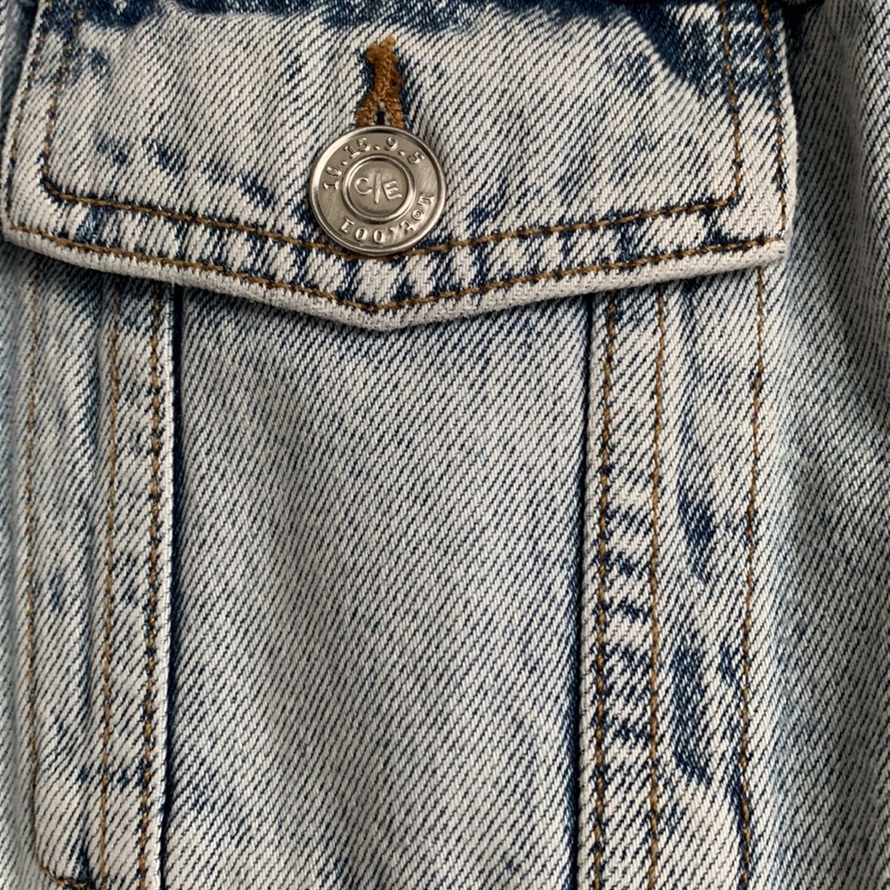 Current/Elliott The Charmer Tweed and Denim Jacket - Picture 5 of 10